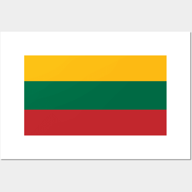 Flag of Lithuania Wall Art by COUNTRY FLAGS